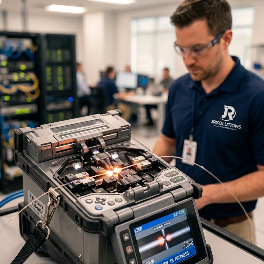 Máquina de Fusão de Fibra Óptica